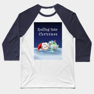 Christmas Polar Bear Baseball T-Shirt